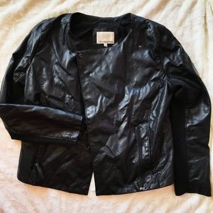 calvin klein jeans leather jacket